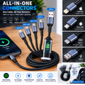 🔌 3-in-1 Fast Charging Braided Cable with Digital Display One Cable. 3 Connectors. Everyday Convenience.